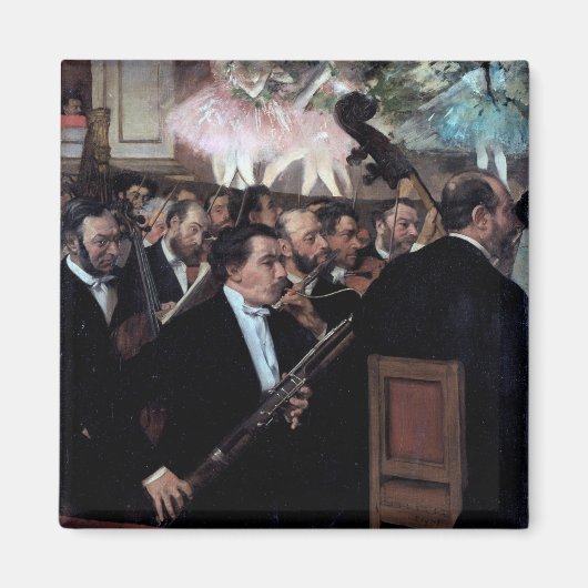Het Orchestra van de Opera, Edgar Degas Magneet (Voorkant)