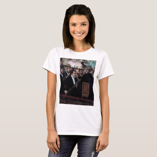 Het Orchestra van de Opera, Edgar Degas T-shirt (Voorkant volledig)