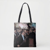 Het Orchestra van de Opera, Edgar Degas Tote Bag (Voorkant)