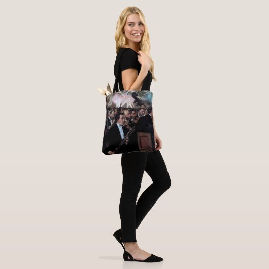 Het Orchestra van de Opera, Edgar Degas Tote Bag (Op model)