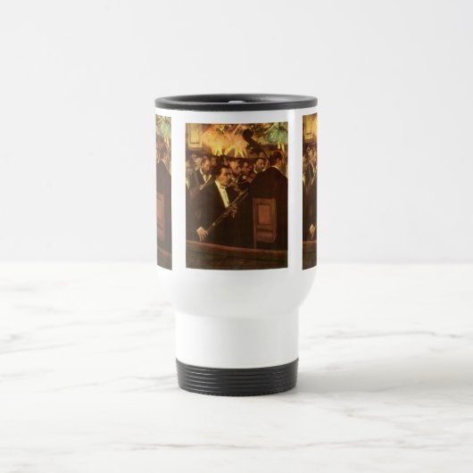 Het Orchestra van Opera van Edgar Degas, kunst Reisbeker (Center)