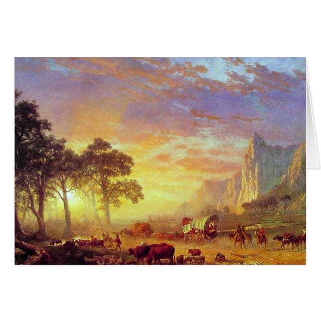 Het Oregon Trail, Albert Bierstadt (Voorkant Horizontaal)