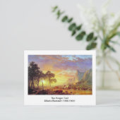 Het Oregon Trail, Albert Bierstadt Briefkaart (Staand voorkant)