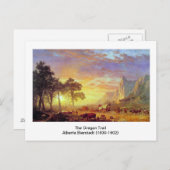 Het Oregon Trail, Albert Bierstadt Briefkaart (Voorkant / Achterkant)