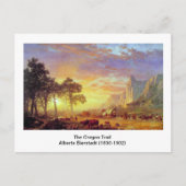 Het Oregon Trail, Albert Bierstadt Briefkaart (Voorkant)