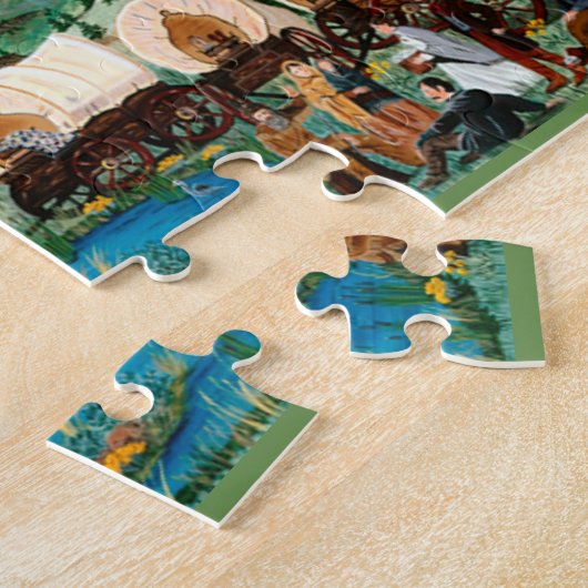 Het oregon Trail Puzzle Legpuzzel (Zijkant)