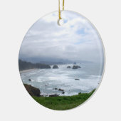 Het oregonkustwater keramisch ornament (Links)