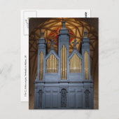 Het orgaan van de Abdij van Tewkesbury, Brits Briefkaart (Voorkant / Achterkant)