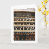 Het orgaan van de pijp bij de Kerk van de Tempel, Kaart (Gele Bloem)