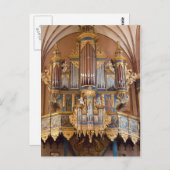 Het orgaanbriefkaart van de Kathedraal van Briefkaart (Voorkant / Achterkant)