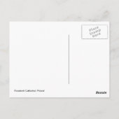 Het orgaanbriefkaart van de Kathedraal van Briefkaart (Achterkant)
