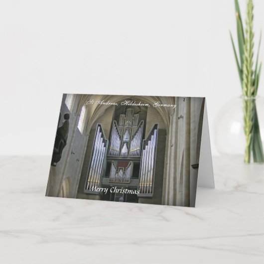 Het orgaanKerstkaart van Hildesheim Feestdagen Kaart (Voorkant)