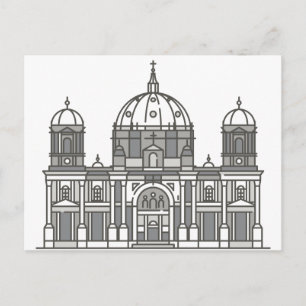 Het Oriëntatiepunt van de Wereld van de Kathedraal Briefkaart