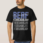 Het originele bier van Chicagoland Grappige afdruk T-shirt (Voorkant)