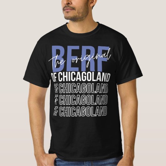 Het originele bier van Chicagoland Grappige afdruk T-shirt (Voorkant)