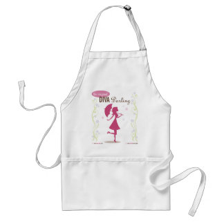 Het originele diva Darling Apron Standaard Schort