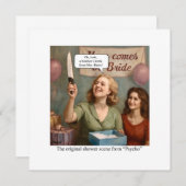 Het originele douchescène uit Psycho. Kaart (Voorkant / Achterkant)