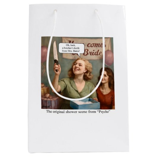 Het originele douchescène uit Psycho. Medium Cadeauzakje (Voorkant)