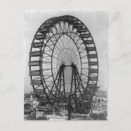 Het originele Ferris-wiel bij de Columbia Expositi Briefkaart