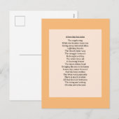 Het originele Gedicht van de Natuur Feestdagenkaart (Voorkant / Achterkant)