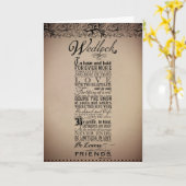 Het Originele Gedicht van het Huwelijk van het Kaart (Gele Bloem)