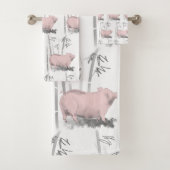 Het originele het Bamboemschilderen van de Speld k Bad Handdoek (Insitu)