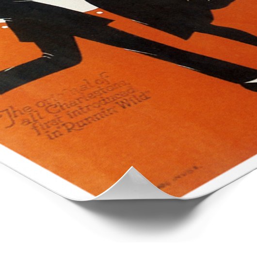 Het originele  Hoesje van het Songblad Charleston Poster (Hoek)