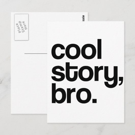 HET ORIGINELE KOOLVERHAAL BRO BRIEFKAART (Voorkant / Achterkant)