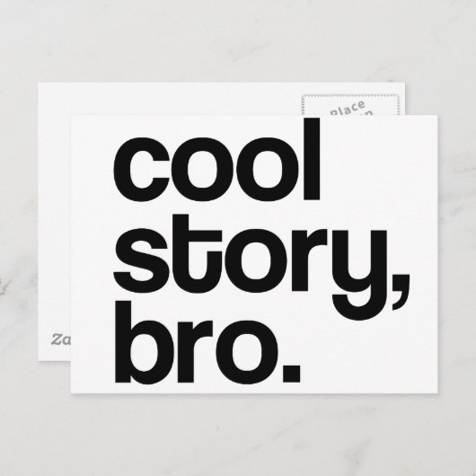 HET ORIGINELE KOOLVERHAAL BRO BRIEFKAART (Voorkant / Achterkant)