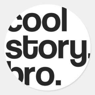 HET ORIGINELE KOOLVERHAAL BRO RONDE STICKER