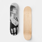 Het originele kunstschilderij van Dame treksel Ska Persoonlijk Skateboard (Voorkant)