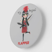 Het originele meisje van het Flapper Roaring Twent Grote Klok (Hoek)