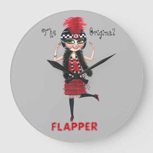 Het originele meisje van het Flapper Roaring Twent Grote Klok (Voorkant)