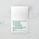 Het originele merk van de wetshandhavingsfunctiona bedankkaart (Binnen)