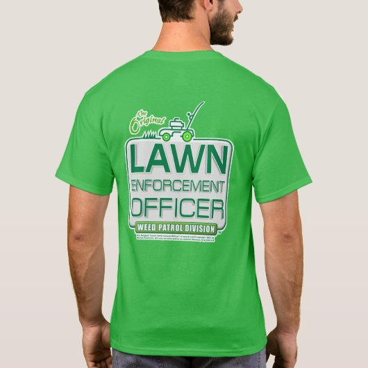 Het originele merk van de wetshandhavingsfunctiona t-shirt (Achterkant)