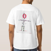 Het originele ontwerp van de logo van Luna Bisonte T-shirt (Achterkant)