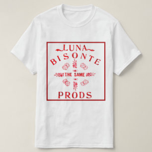 Het originele ontwerp van de logo van Luna Bisonte T-shirt