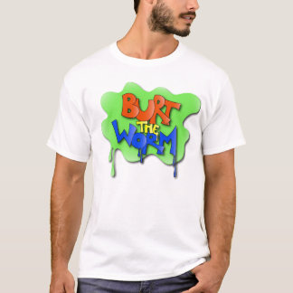 Het originele ontwerp van de worm belasten t-shirt
