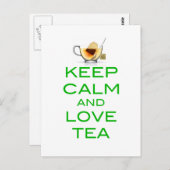 Het originele ontwerp van het theel van het houden briefkaart (Voorkant / Achterkant)