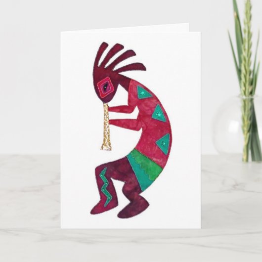 Het Originele ontwerp van Kokopelli! Kaart (Voorkant)