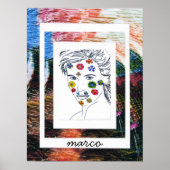 Het originele schilderij van de stijl Peter Max Poster (Voorkant)