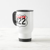 Het originele wit dat ik haat 422 reismolen reisbeker (Voorkant links)