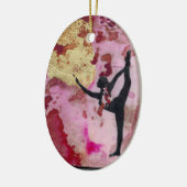 Het originele Yoga Girl Ceramic Ornament (Links)