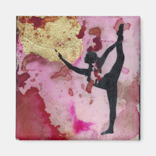 Het originele Yoga Girl Square Magnet