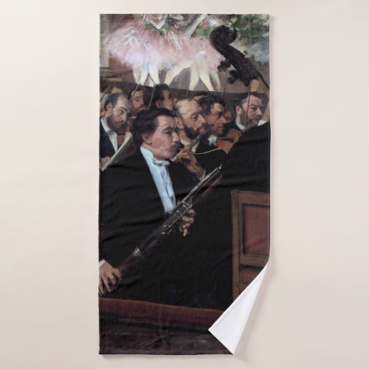 Het orkest bij de opera, Edgar Degas Badhanddoek (Badhanddoek)