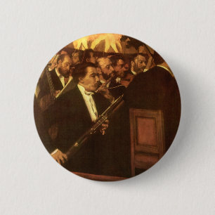 Het Orkest van de Opera van Edgar Degas, Vintage K Ronde Button 5,7 Cm