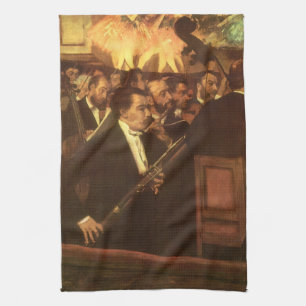 Het orkest van de opera van Edgar Degas, Vintage K Theedoek