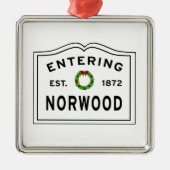 Het Ornament Norwood Massachusetts Metal (Voorkant)
