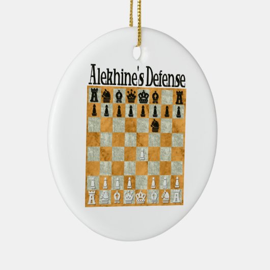 Het Ornament van de Defensie van Alekhine (Rechts)