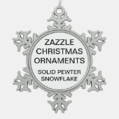 Het Ornament van de Kerstboom van de Sneeuwvlok (Voorkant)